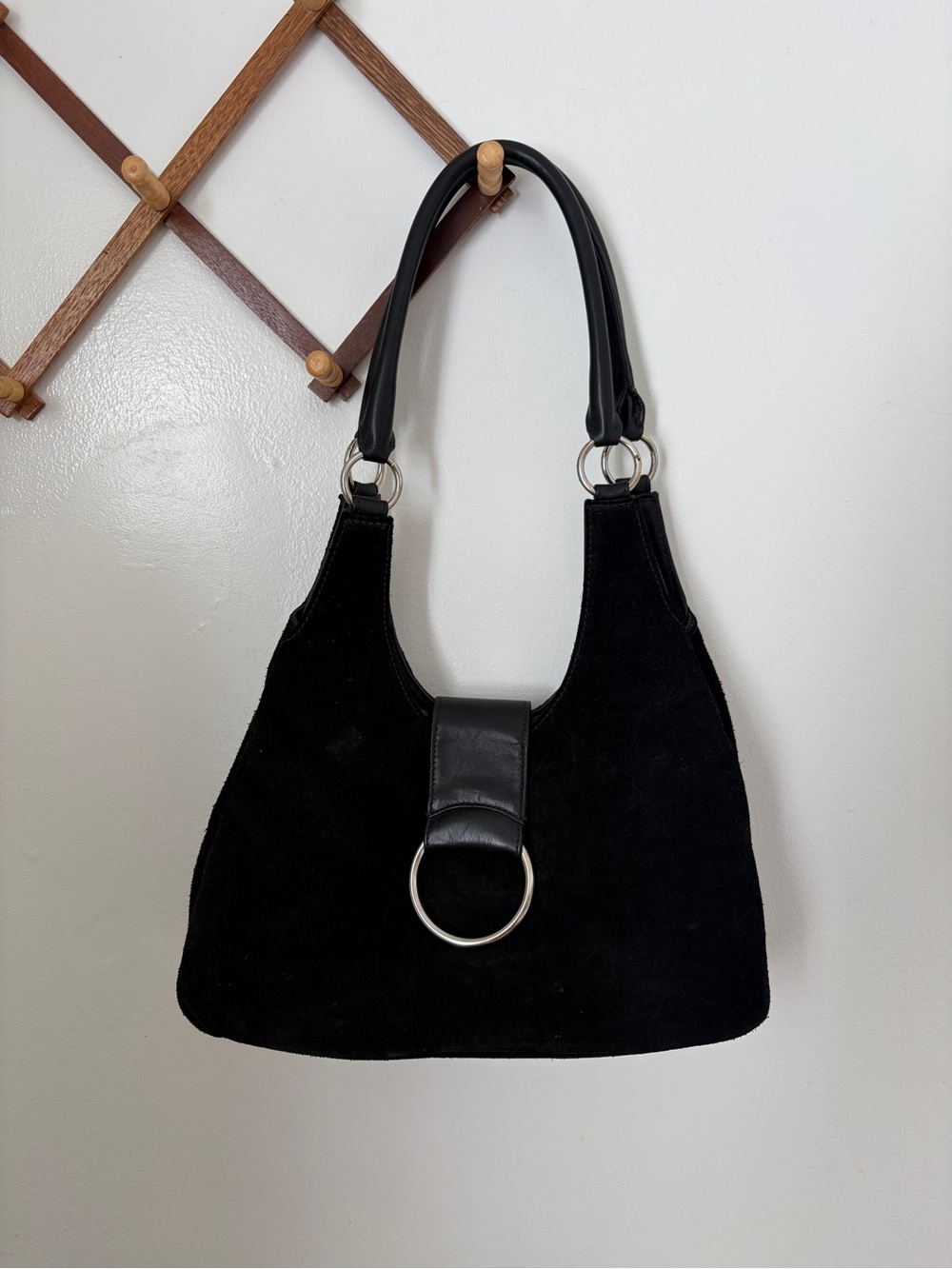 Black Suede Galco Wisteria Holster Handbag